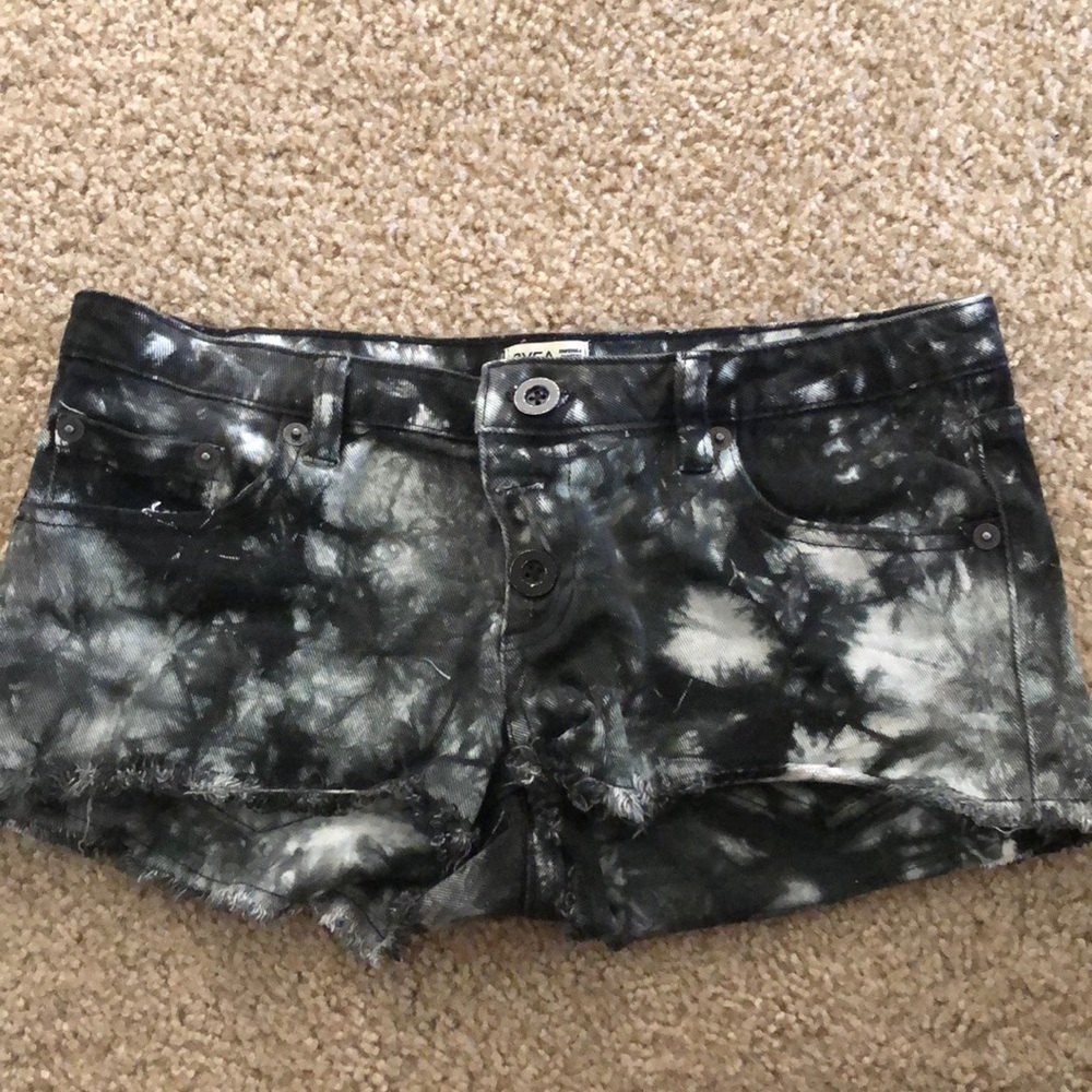 Tie dye RVCA shorts